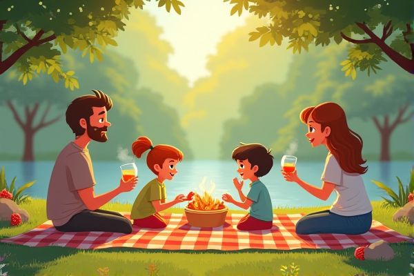 Picnic Caption Examples and Guide for Your Family Photos