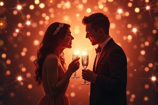 Sparkling Caption Ideas and Guide for Couples