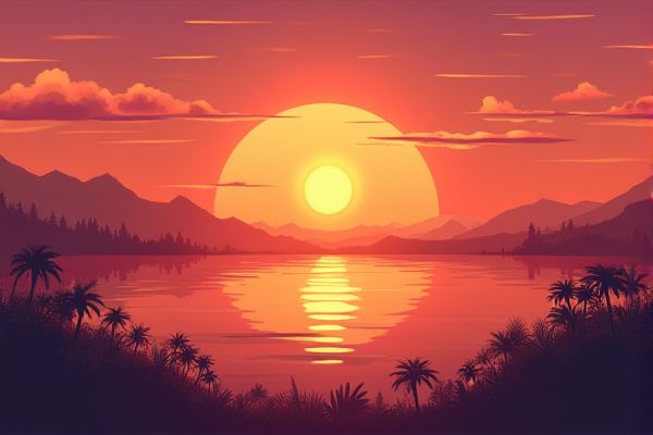 Sunset Caption Examples and Guide for Your Social Media Posts